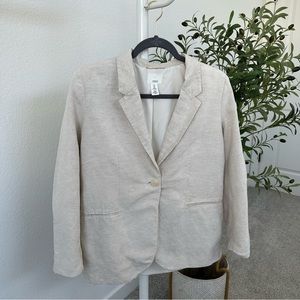 H&M linen blend oversized blazer